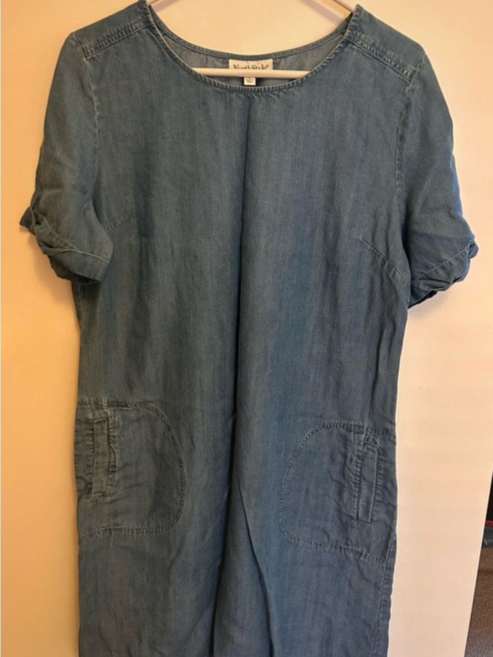 NorthStyle Light Blue Denim Mini Dress